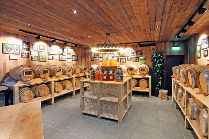 Inside Dunkertons Organic Cider at the Dowdeswell Park commercial development in Cheltenham, Gloucestershire.