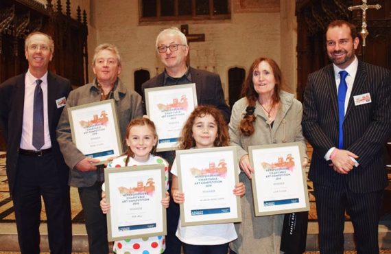 Winners of the Harrison Clark Rickerbys Charitable Art Competition in Hereford 2018