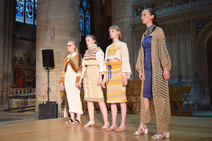 New talent on show at the Stroud College end of year fashion show at Gloucester Cathedral