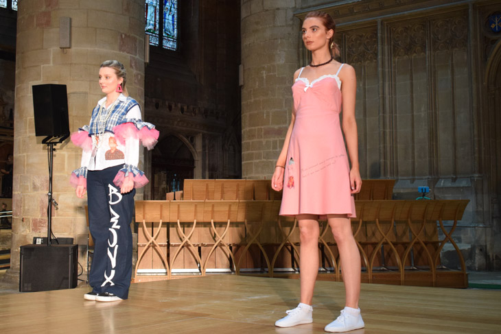 New talent on show at the Stroud College end of year fashion show at Gloucester Cathedral