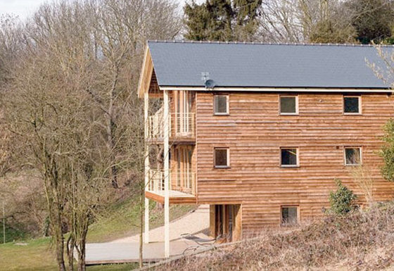Three storey, contemporary, timber framed private house.