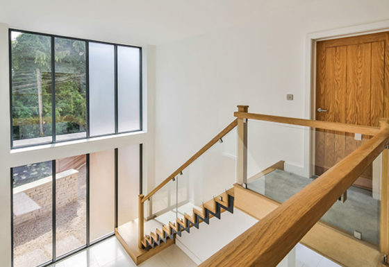 Contemporary new build private house with views over Cheltenham