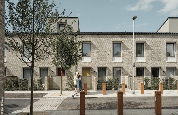 Stirling prize 2019 winner, Goldsmith Street, by Mikhail Riches with Cathy Hawley.