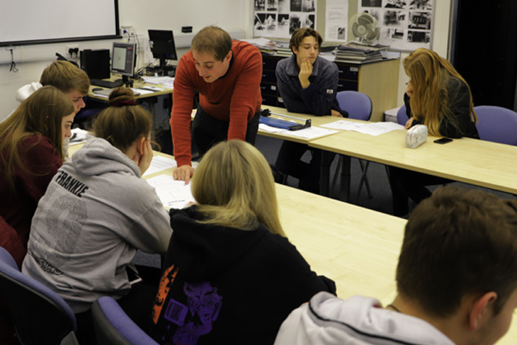 Ludow and Shropshire based RRA Architects Associate, Oliver Smith, went back to college to share his knowledge.